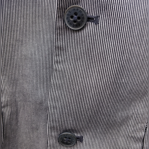 Pinstripe Armani Exchange Suit Jacket - Picture 2 of 8